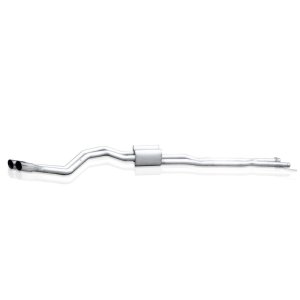 Ford F-250 Performance Exhaust - Stainless Works - Cat Back with X-Pipe and Dual S-Tube Mufflers - Polished - `11-`16